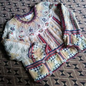 Jennifer Reed Vintage look Chunky Sweater